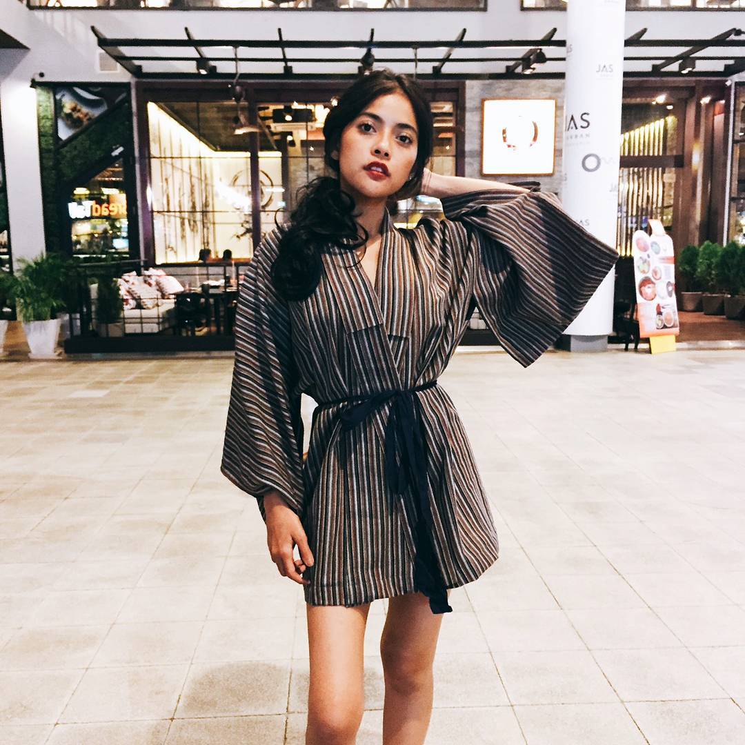 Customer wearing Sumo Vintage